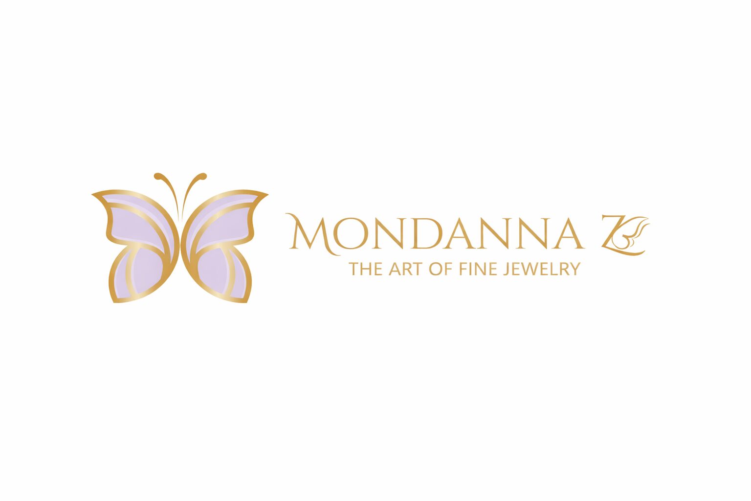 Elegant logo for 'MONDA' with a tagline about the art of fashion.